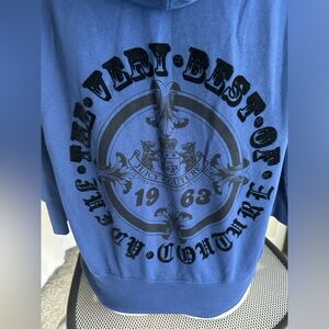 Vintage Blue Juicy Couture Short Sleeve Hoodie